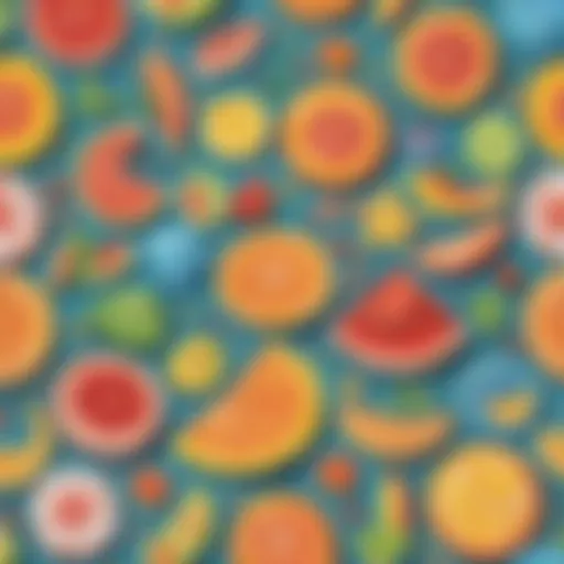 Vibrant summer-themed DIY craft