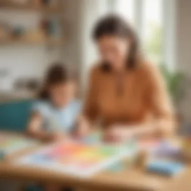 Nurturing Creativity at Home with Viva Colorsheets Parent and child using Viva Colorsheets at home