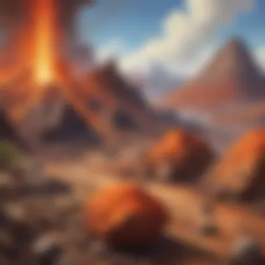 Volcanic rocks formation