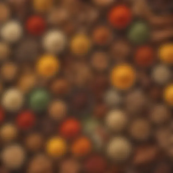 Variety of spices and supplements to enrich shakes