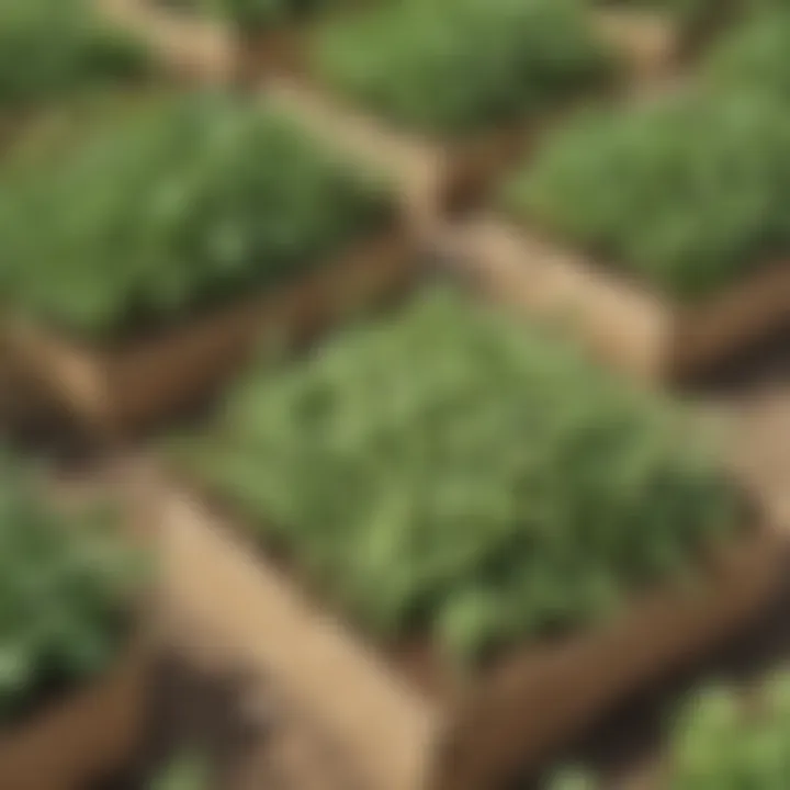 Green bean plants showcased at a community gardening event