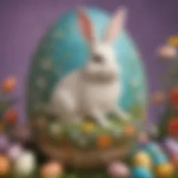 Whimsical Bunny Easter Egg Design