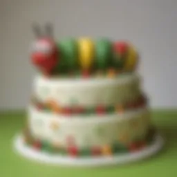 Whimsical Very Hungry Caterpillar Cake