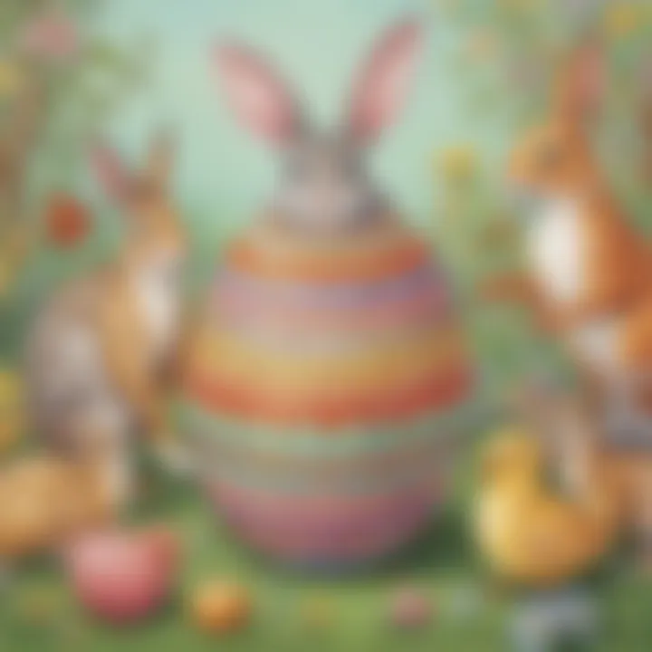 Whimsical Easter Egg Coloring Page