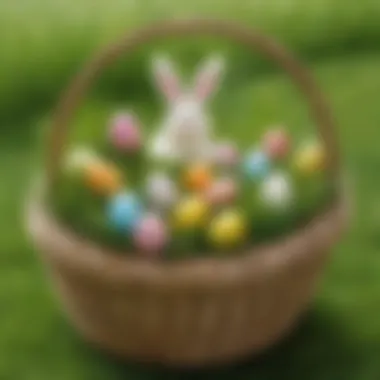 Whimsical Easter Grass Basket Design