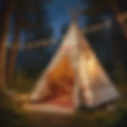 Whimsical Teepee Tent Decor