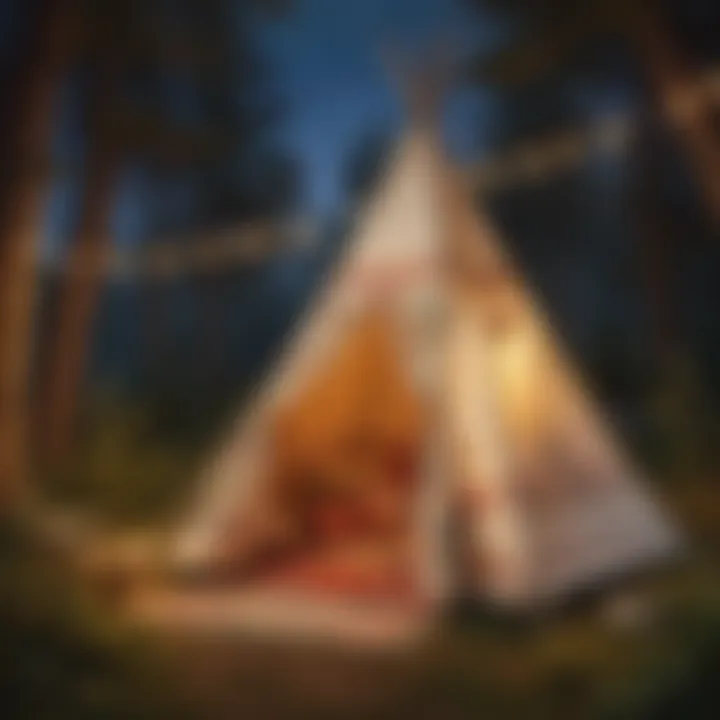 Whimsical Teepee Tent Decor