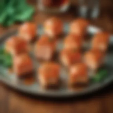 Whiskey Glazed Salmon Bites
