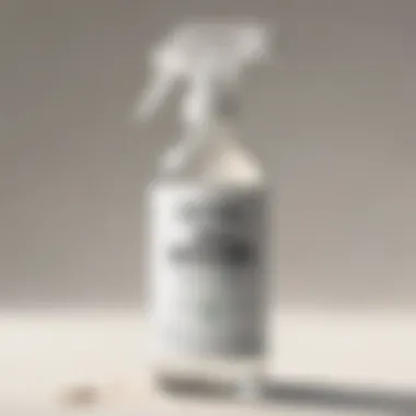 White vinegar in a modern spray bottle