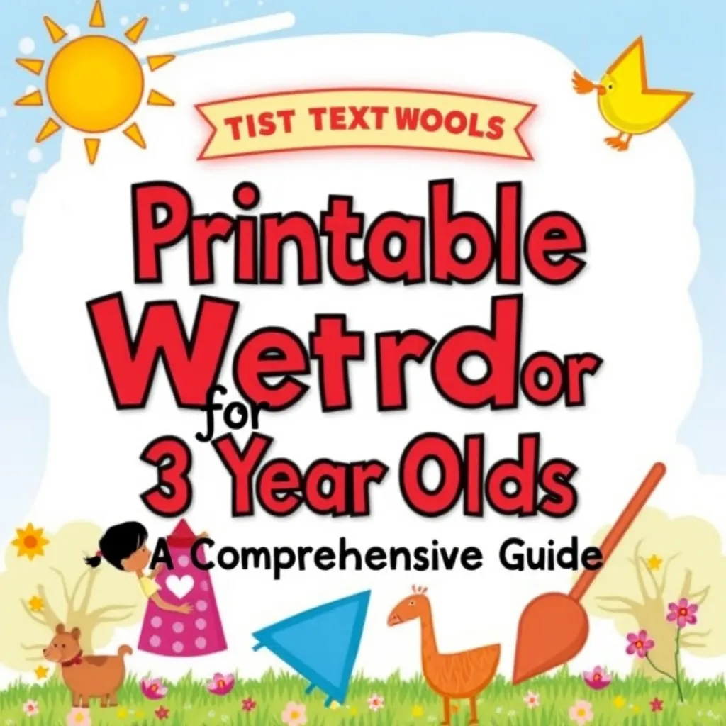 Printable Sight Words for 3 Year Olds: A Comprehensive Guide